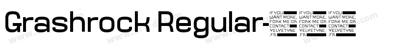 Grashrock Regular字体转换